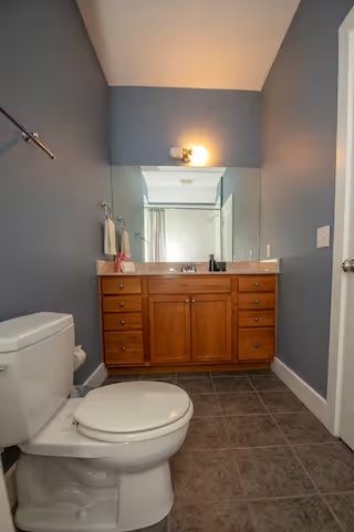 Bathroom vanity at Spacious Modern Hideaway