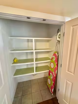 Guest storage and utility space at Modern Cozy Home